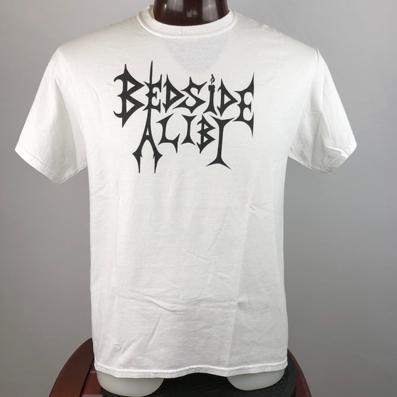 Gildan Other - Bedside Alibi Hard Rock Band Music Graphic T Shirt